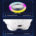 Επαναφορτιζόμενος Ανεμιστήρας USB με Λαβή & LED σε σχήμα Αστροναύτης - Πράσινο