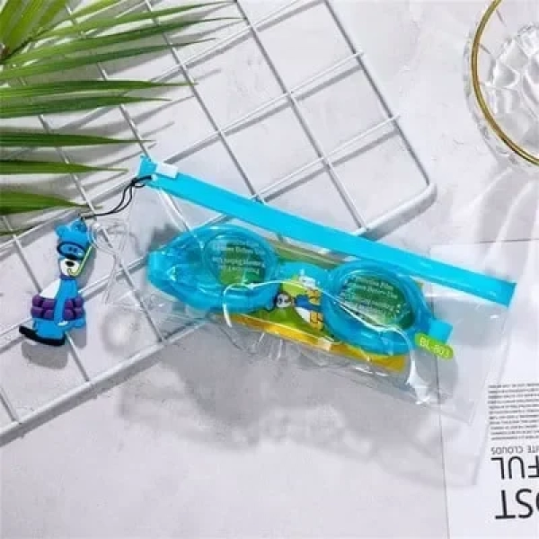 Παιδικά γυαλάκια κολύμβησης σιλικόνης σε θήκη - Γαλάζια