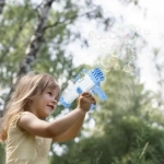 Όπλο Συσκευή για Άπειρες Σαπουνόφουσκες - Bubble Machine Gun - Ροζ