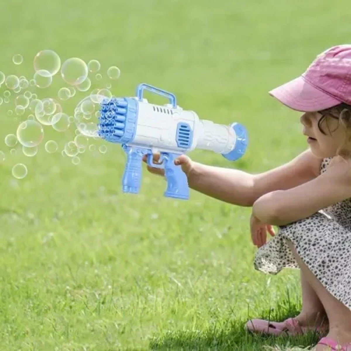 Όπλο Συσκευή για Άπειρες Σαπουνόφουσκες - Bubble Machine Gun - Ροζ