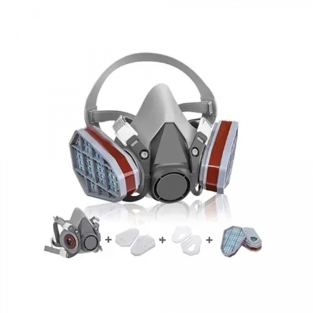 Μάσκα Ημίσεως Προσώπου με Φίλτρα και Προφίλτρα (Α1P2R-ONE SIZE)