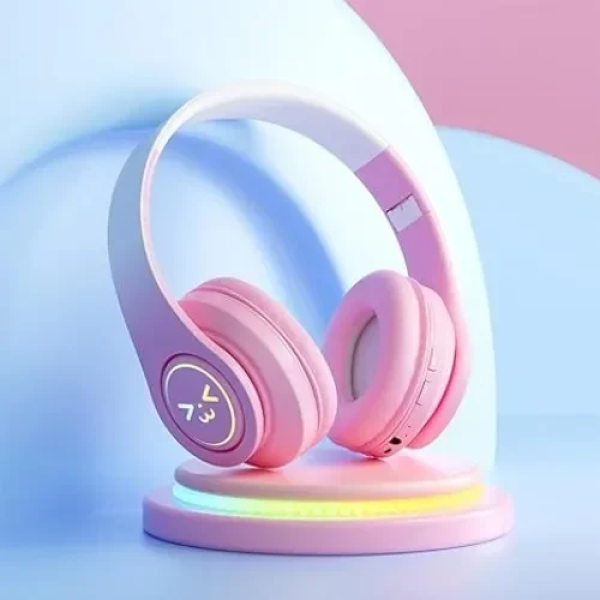Ασύρματα Ακουστικά Bluetooth HiFi Stereo Αναδιπλούμενα SNK-B39Pro Ροζ