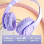 Ασύρματα Ακουστικά Bluetooth HiFi Stereo Αναδιπλούμενα SNK-B39Pro Μωβ