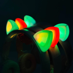 Παιδικά Ακουστικά Πτυσσόμενα Bluetooth με φωτισμό LED Cat 2 σε 1 Ενσύρματο/Ασύρματο - Ροζ