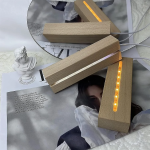 LED Ξύλινη 3D Βάση για Plexiglass με Θερμό Φωτισμό