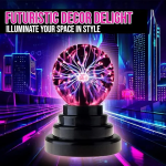 Διακοσμητικό Φωτιστικό RGB Plasma Light LED Μπαταρίας σε Μαύρο Χρώμα 14cm
