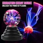 Διακοσμητικό Φωτιστικό RGB Plasma Light LED Μπαταρίας σε Μαύρο Χρώμα 14cm