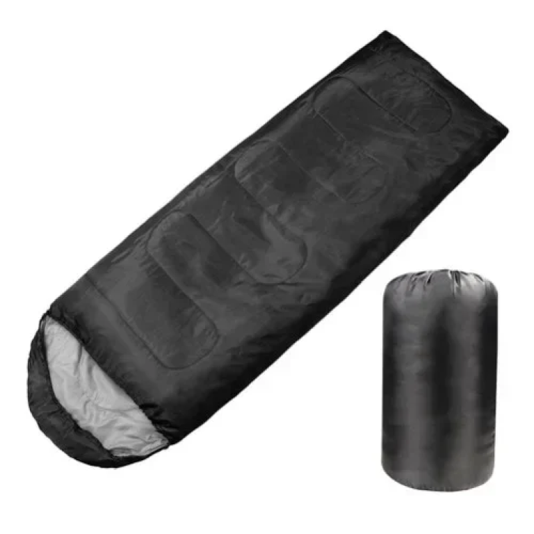 Υπνόσακος Sleeping Bag με Kουκούλα 215x75cm - Μαύρο