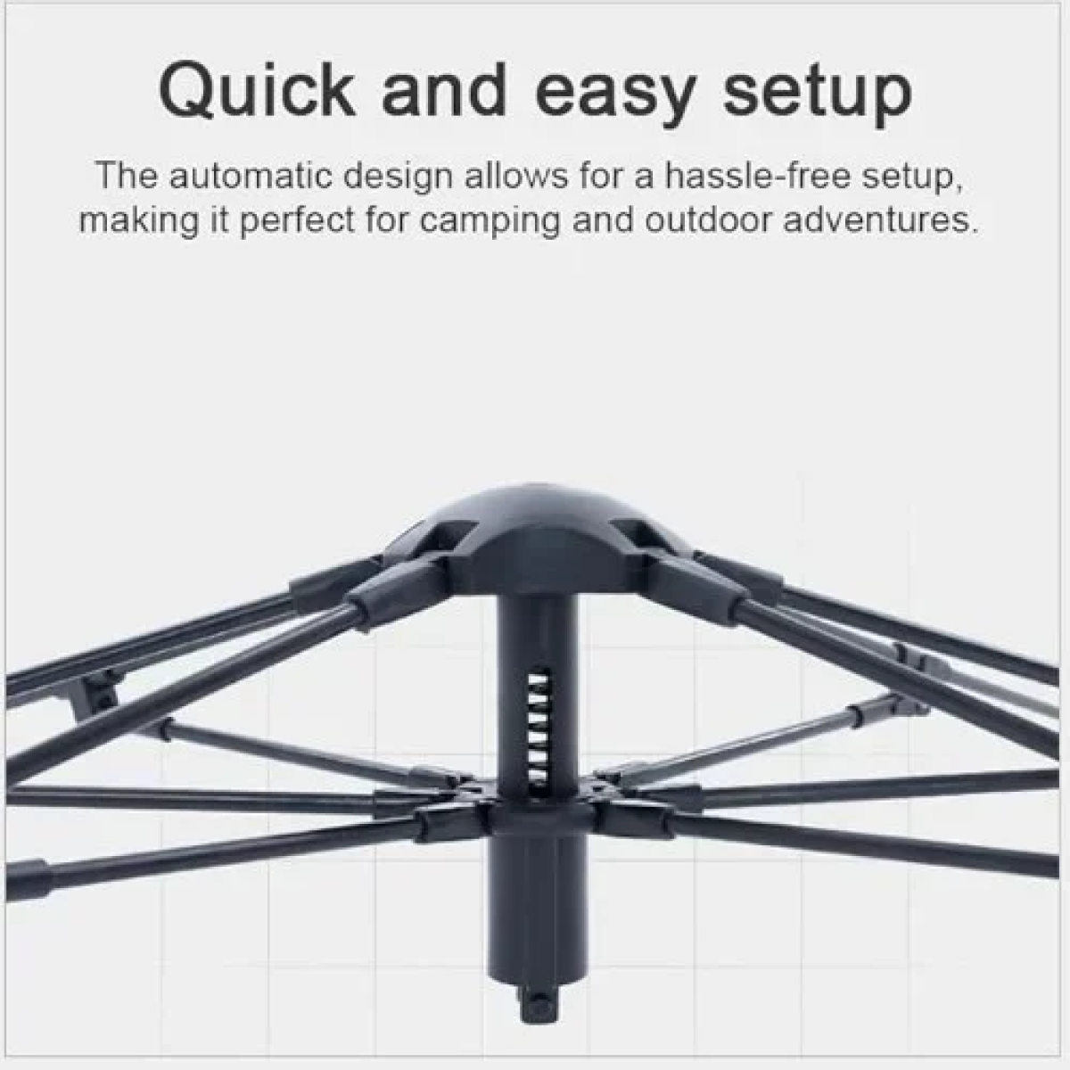 Αυτόματη Σκηνή Camping για 3 Άτομα 200x220x140εκ. Μπλε