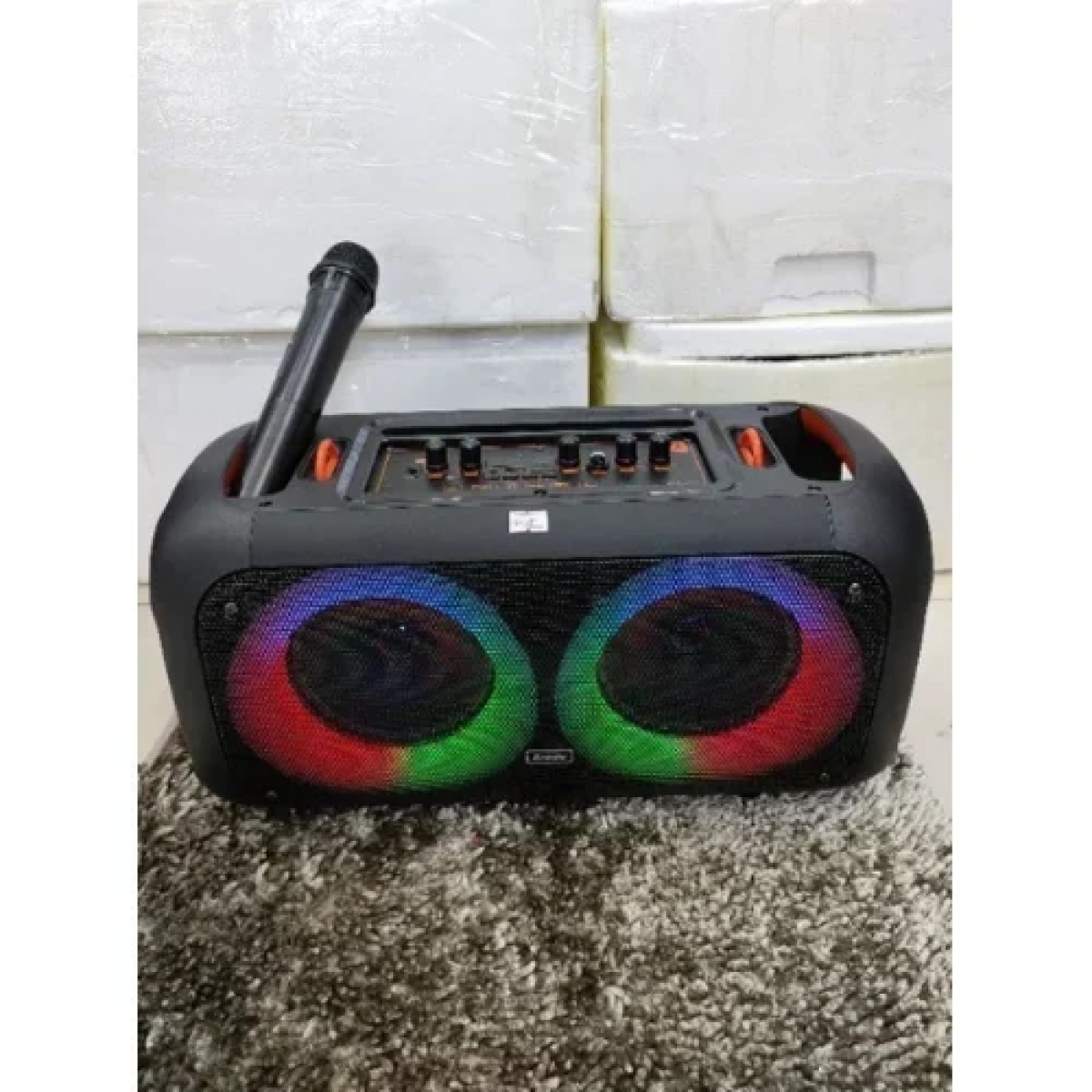 Φορητό Ασύρματο Ηχείο Bluetooth Με Μικρόφωνο Και LED Φωτισμό 6.5'' BTS-1709