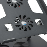 Cooling Pad για Laptop έως 15.6" Περιστροφής 360 Μοιρών με 2 Ανεμιστήρες και Διακόπτη ON/OFF YL-906 Μαύρο