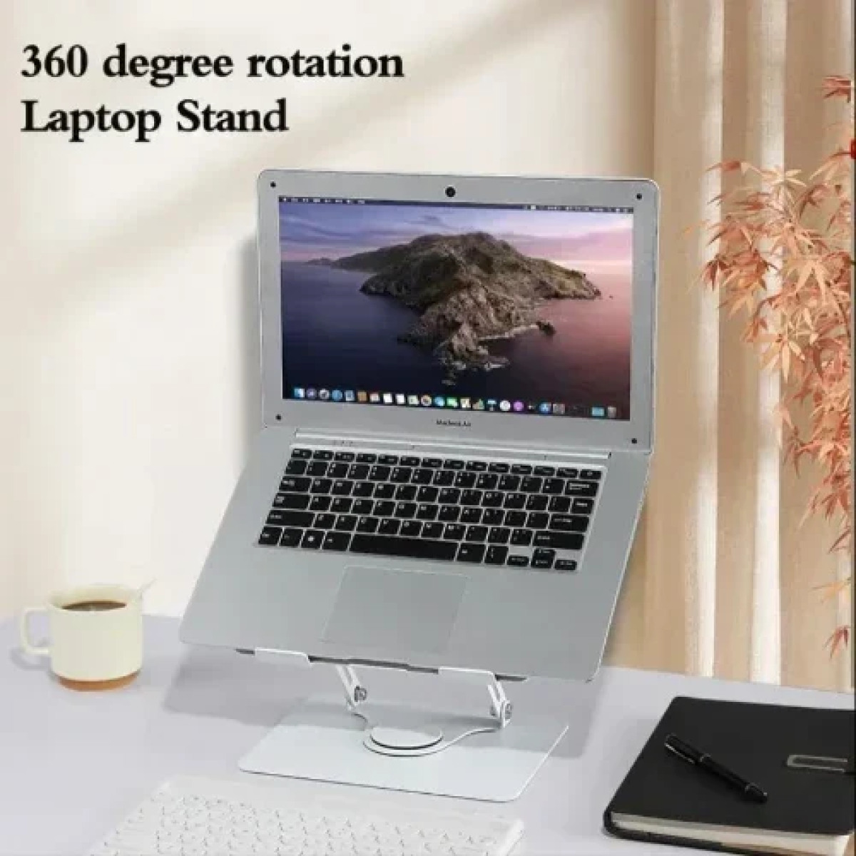 Cooling Pad για Laptop έως 15.6" Περιστροφής 360 Μοιρών με 2 Ανεμιστήρες και Διακόπτη ON/OFF YL-906 Μαύρο