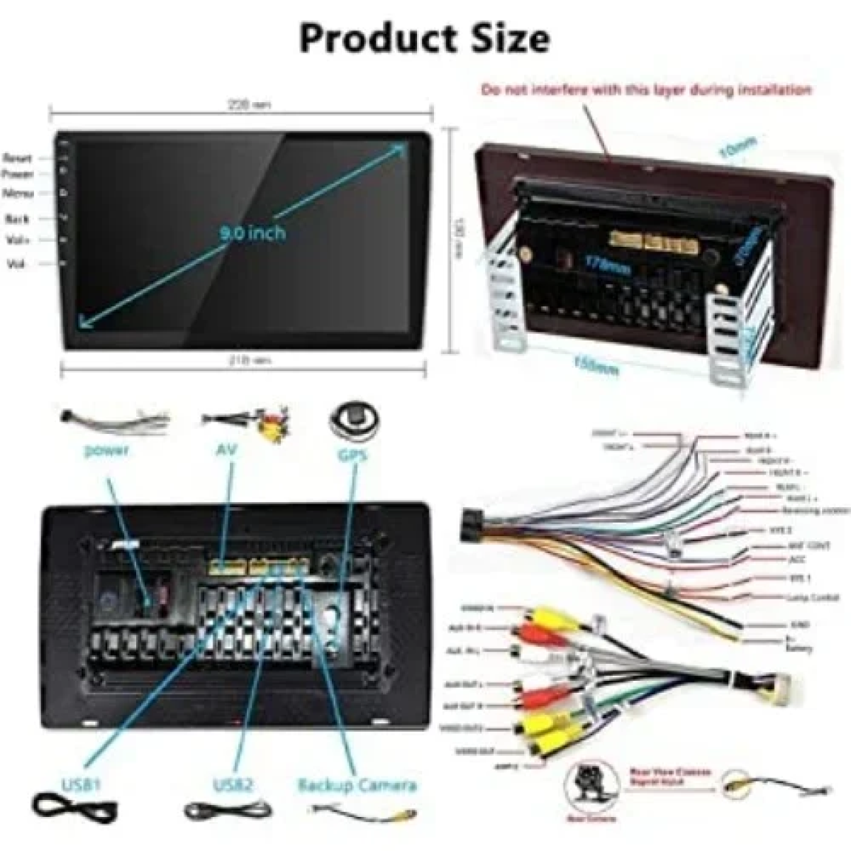 Ηχοσύστημα Αυτοκινήτου 2DIN (Bluetooth/USB/WiFi/GPS) με Οθόνη 10''