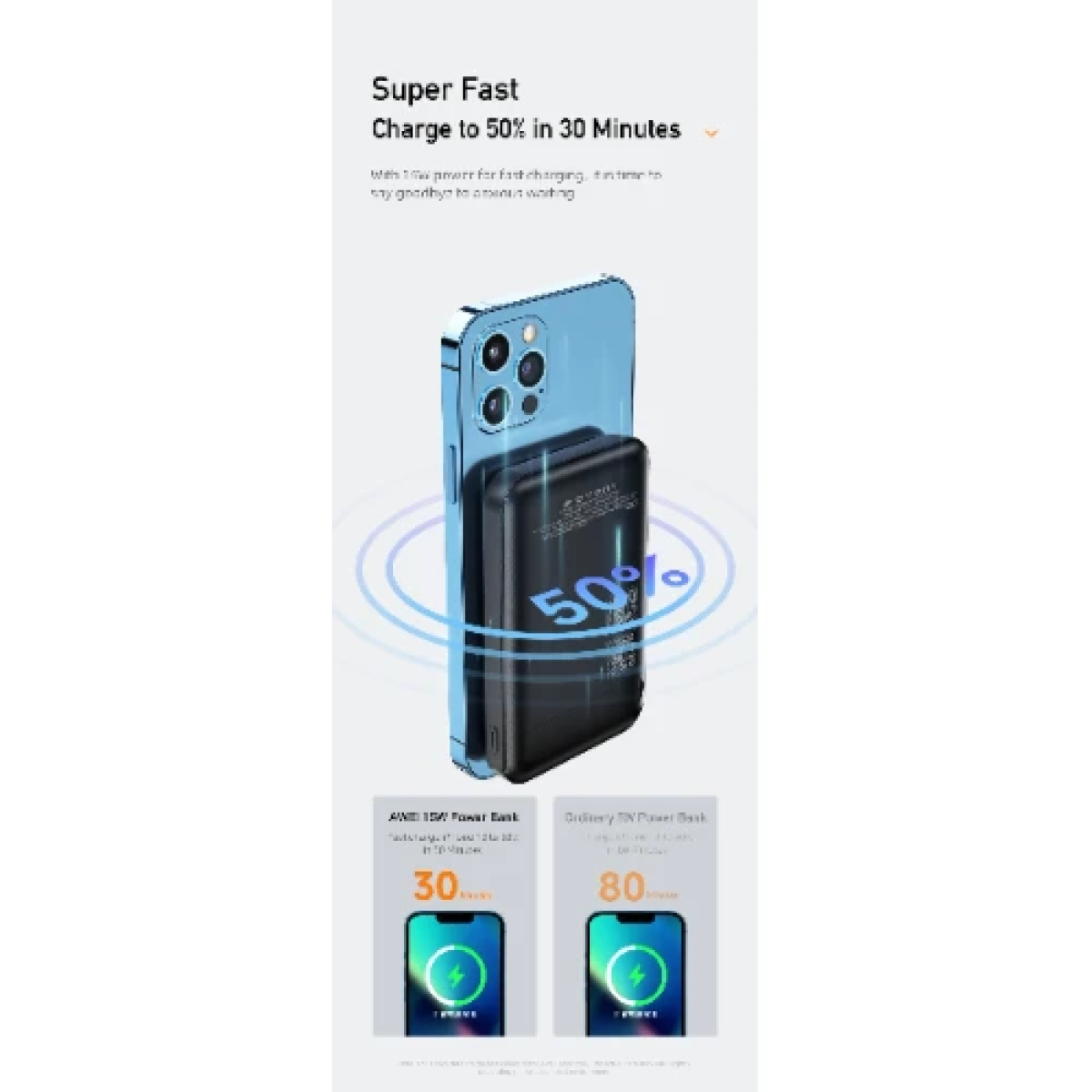 Powerbank Awei P139K με Ασύρματη Μαγνητική Φόρτιση 10000mAh Μαύρο