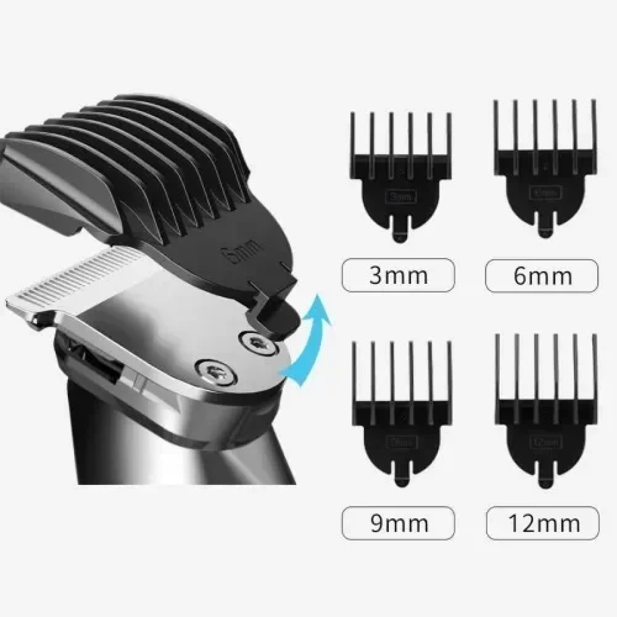 Κουρευτική μηχανή & σετ περιποίησης - 5in1 - KM-5857 - Kemei