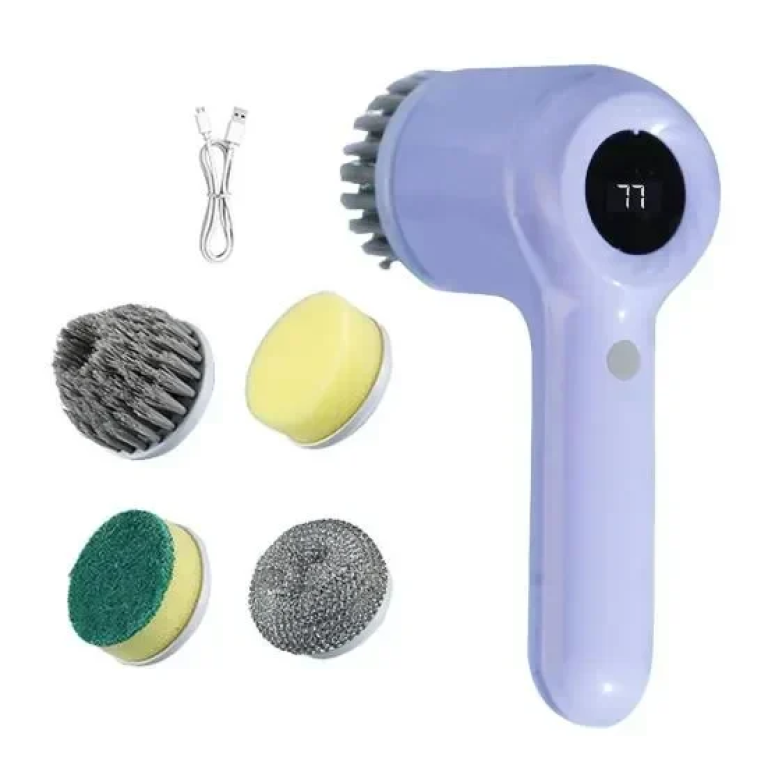 Πολυλειτουργική Ηλεκτρική Βούρτσα Καθαρισμού 5 Σε 1 σε Mωβ χρώμα DL-168