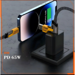 Καλώδιο 4 σε 1 Usb-c/Lightning γρήγορης φόρτισης PD60W 27W AWEI CL-226 Μαύρο - Image 5