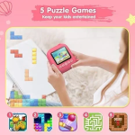 Instant Παιδική Φωτογραφική Μηχανή με Θερμικό Χαρτί και Δωράκια - Γοργόνα Ροζ