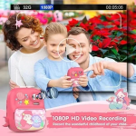 Instant Παιδική Φωτογραφική Μηχανή με Θερμικό Χαρτί και Δωράκια - Γοργόνα Ροζ