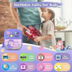 Instant Παιδική Φωτογραφική Μηχανή με Θερμικό Χαρτί και Δωράκια - Γοργόνα Μωβ