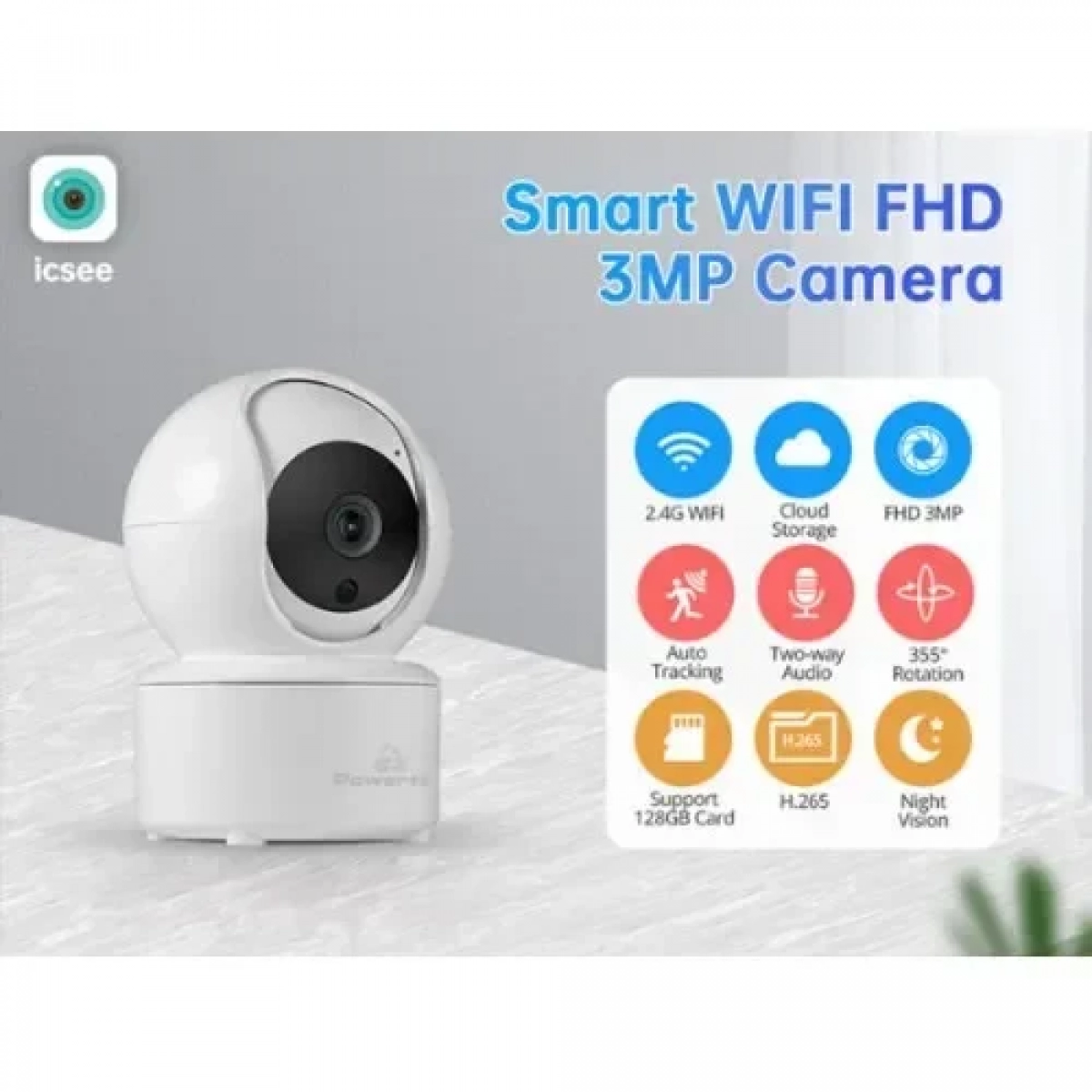 Wifi Smart Camera κάμερα PT-1085 3.6mm 3MP WiFi PTZ