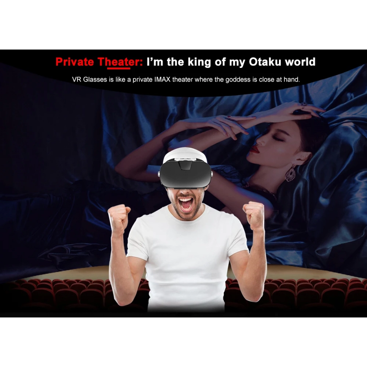 Γυαλιά Εικονικής Πραγματικότητας VR 3D 4.0 έως 6.4″ Andowl 3F – Λευκό