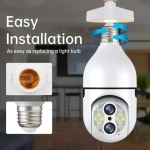 IP Κάμερα Ασφαλείας HD “Λάμπα” PTZ WiFi με Ντουί Ε27 PUWELL PW-720S Λευκό