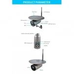 2.0MP Κάμερα Wifi IP με Ηλιακό Πάνελ VP-2404B-WF Ενσωματωμένος Αισθητήρας PIR