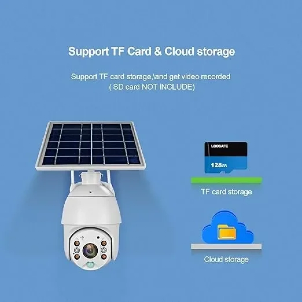 IP Κάμερα Παρακολούθησης Wi-Fi HD Αδιάβροχη Μπαταρίας με Μικρόφωνο και Φακό 3.6mm 34815