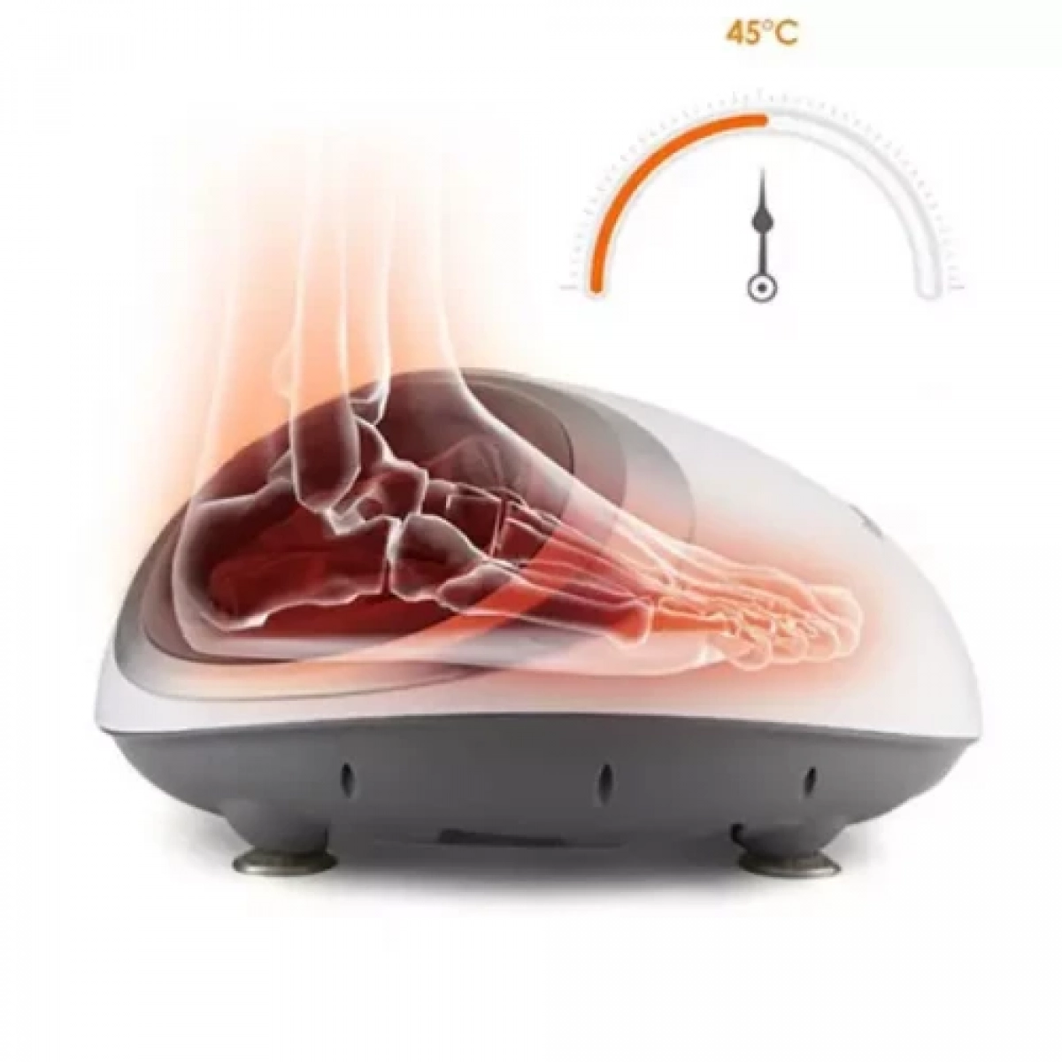 Θερμαινόμενη Συσκευή Μασάζ Ποδιών Shiatsu - Foot Massager - Λευκό/Μπλε