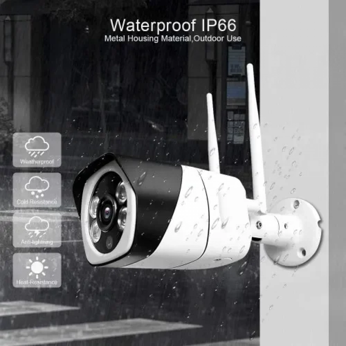 HD 5MP WiFi IP Κάμερα 1080P κλειστού κυκλώματος CCTV κάρτας ήχου TF Max 128G IR 20m P2P iCsee