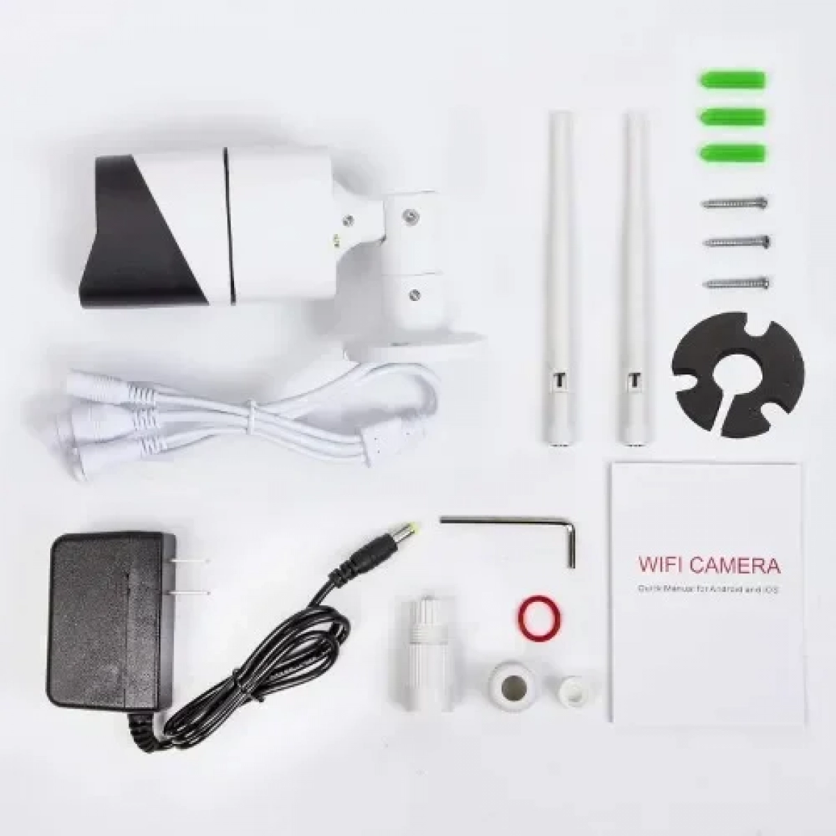 HD 5MP WiFi IP Κάμερα 1080P κλειστού κυκλώματος CCTV κάρτας ήχου TF Max 128G IR 20m P2P iCsee