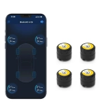 Σύστημα Παρακολούθησης Πίεσης Ελαστικών Bluetooth 4 αισθητήρες TPMS & 5 λειτουργίες συναγερμού