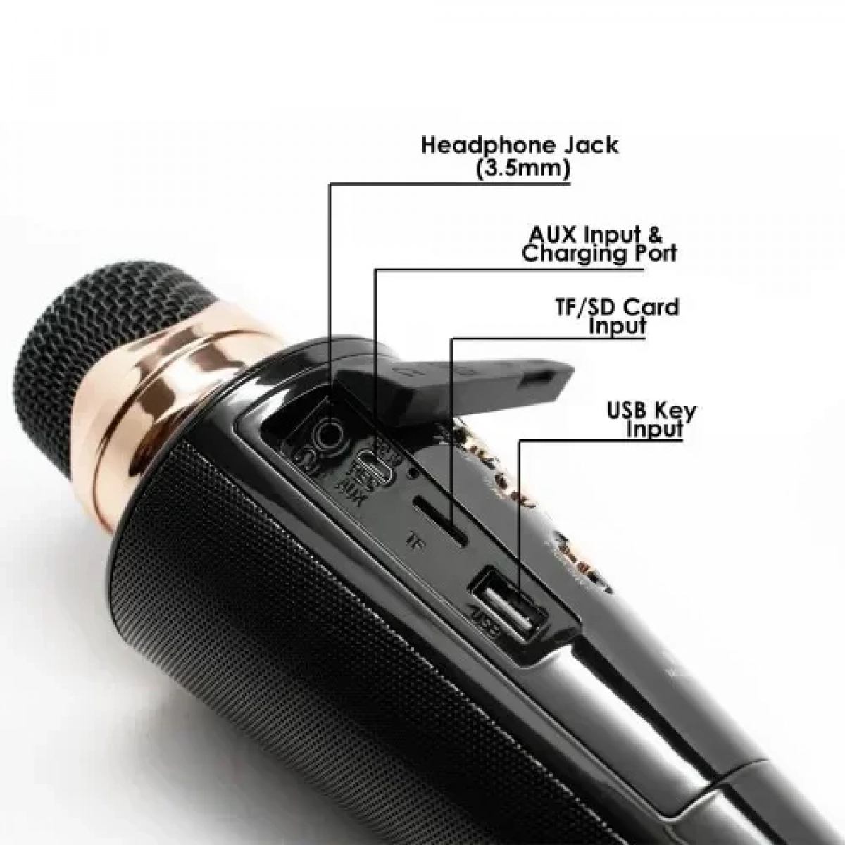 Μικρόφωνο Karaoke Ασύρματο Andowl Q-MC898 Μαύρο