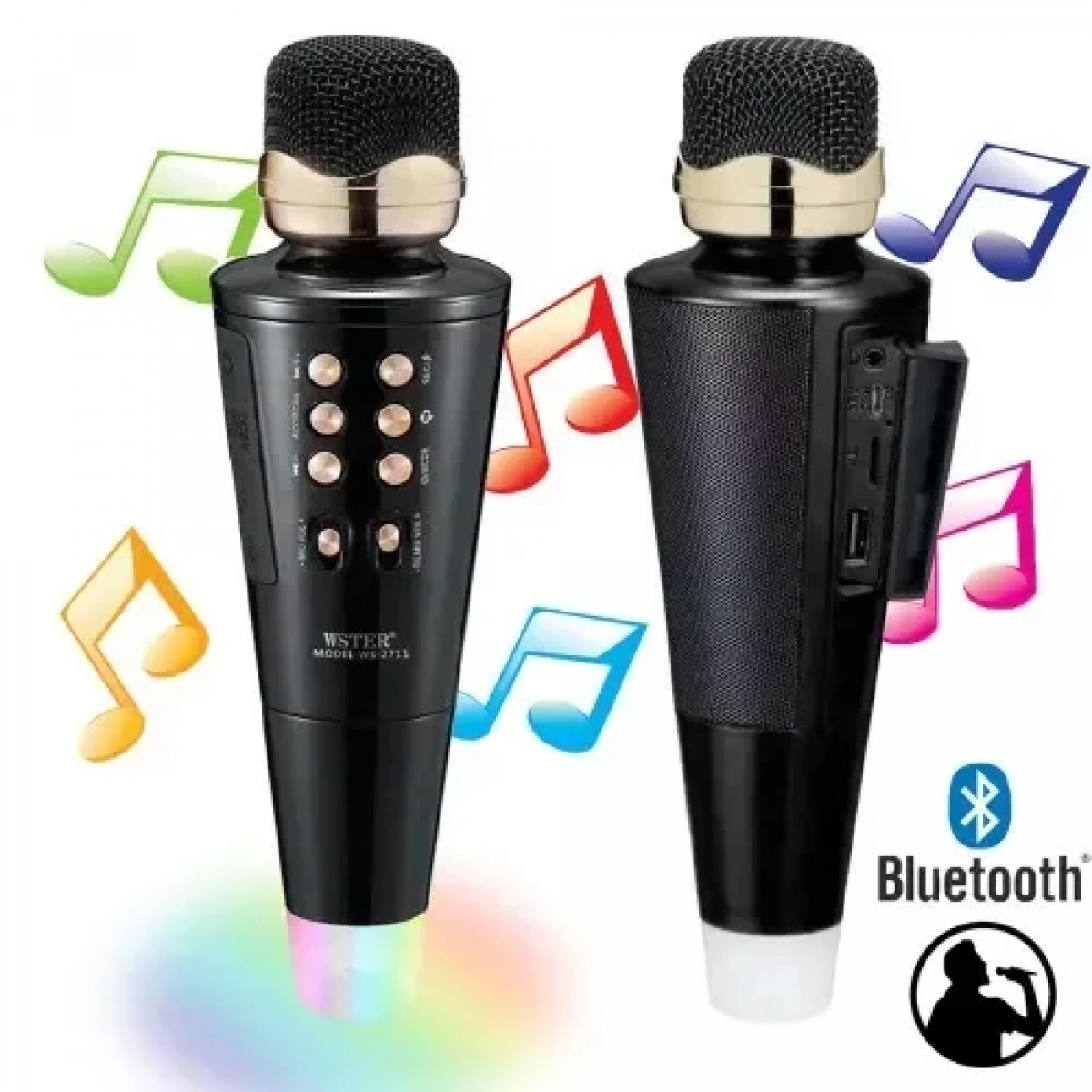 Μικρόφωνο Karaoke Ασύρματο Andowl Q-MC898 Μαύρο