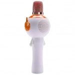 Παιδικό Ασύρματο Μικρόφωνο Karaoke Ρομπότ Andowl Q-MC838 Λευκό/Πορτοκαλί