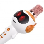 Παιδικό Ασύρματο Μικρόφωνο Karaoke Ρομπότ Andowl Q-MC838 Λευκό/Πορτοκαλί