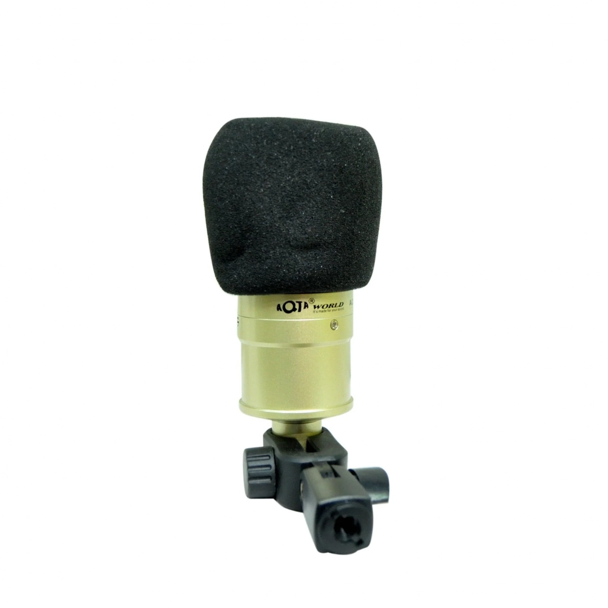 Πυκνωτικό Μικρόφωνο Τοποθέτηση Shock Mounted/Clip On Φωνής σε Χρυσό Χρώμα AQ-220