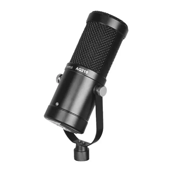 Μικρόφωνο Πυκνωτικό 3.5mm Shock Mounted / Clip On Φωνής Aqta World AQ-210