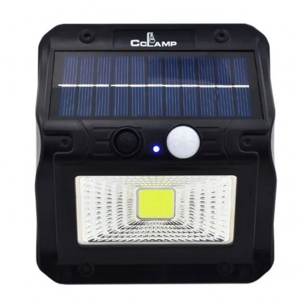 Ηλιακό Φωτιστικό 16 LED COB & με Ανιχνευτή Κίνησης Cclamp cl-108 – Μαύρο