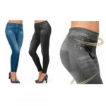 Τζιν Κολάν Slim N Lift Caresse Jeans - Mπλε - S/M