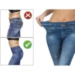 Τζιν Κολάν Slim N Lift Caresse Jeans - Mπλε - S/M