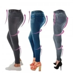 Τζιν Κολάν Slim N Lift Caresse Jeans - Mπλε - S/M