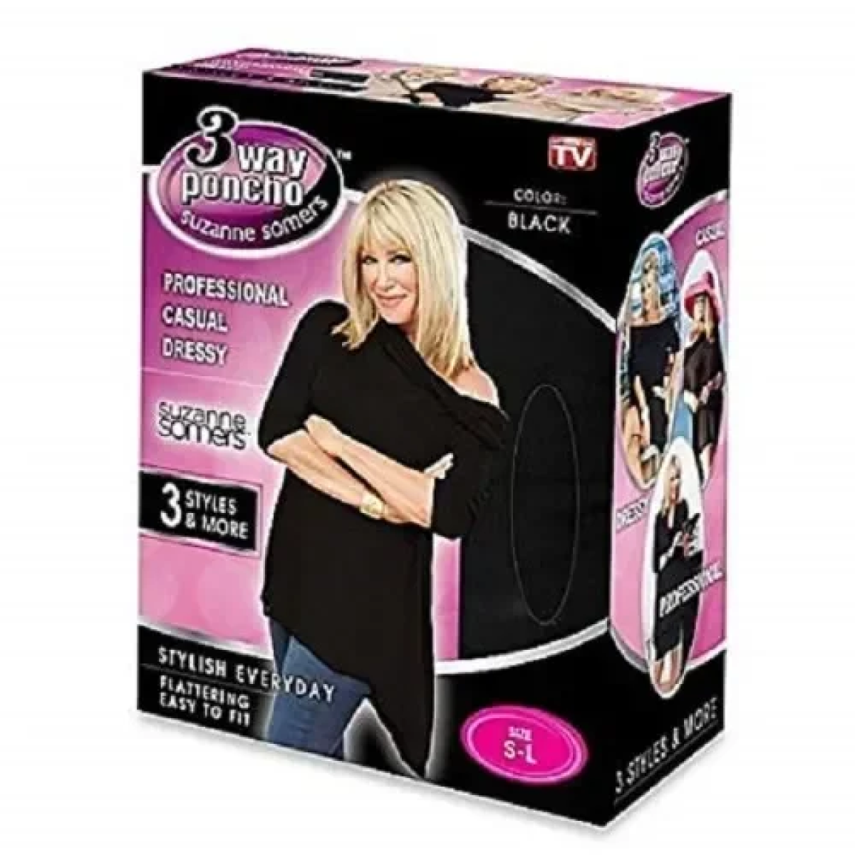 3 Way Poncho – Πόντσο Ζιβάγκο Μαύρο S-L
