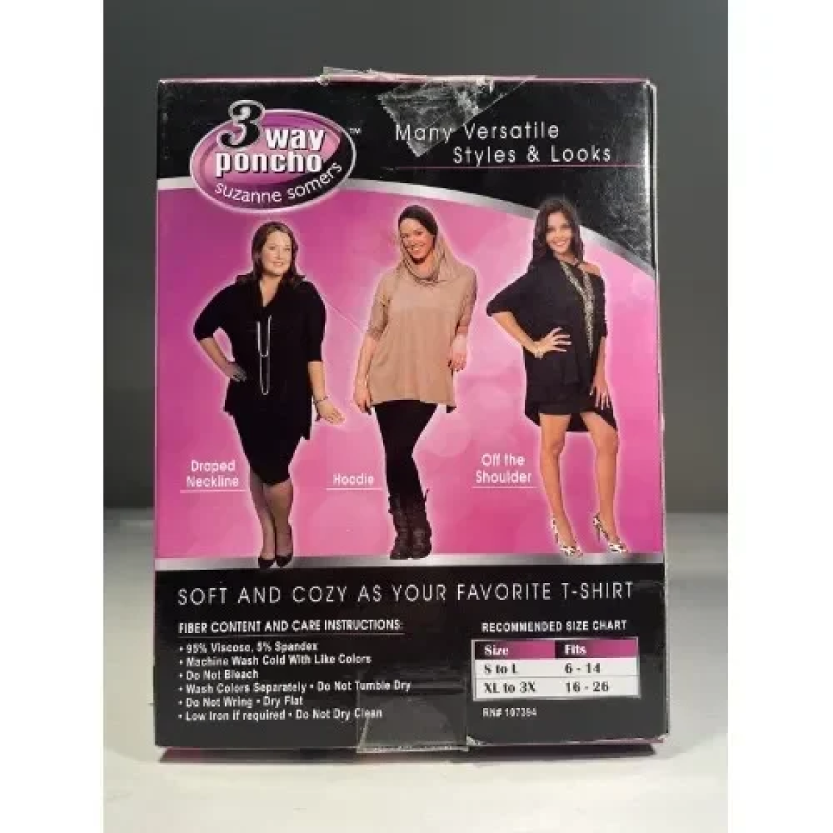 3 Way Poncho – Πόντσο Ζιβάγκο Μαύρο S-L