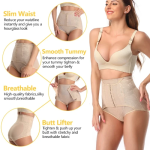 Ψηλόμεσο Εσώρουχο αδυνατίσματος High Waist Body Shaping Pants - Μπεζ M
