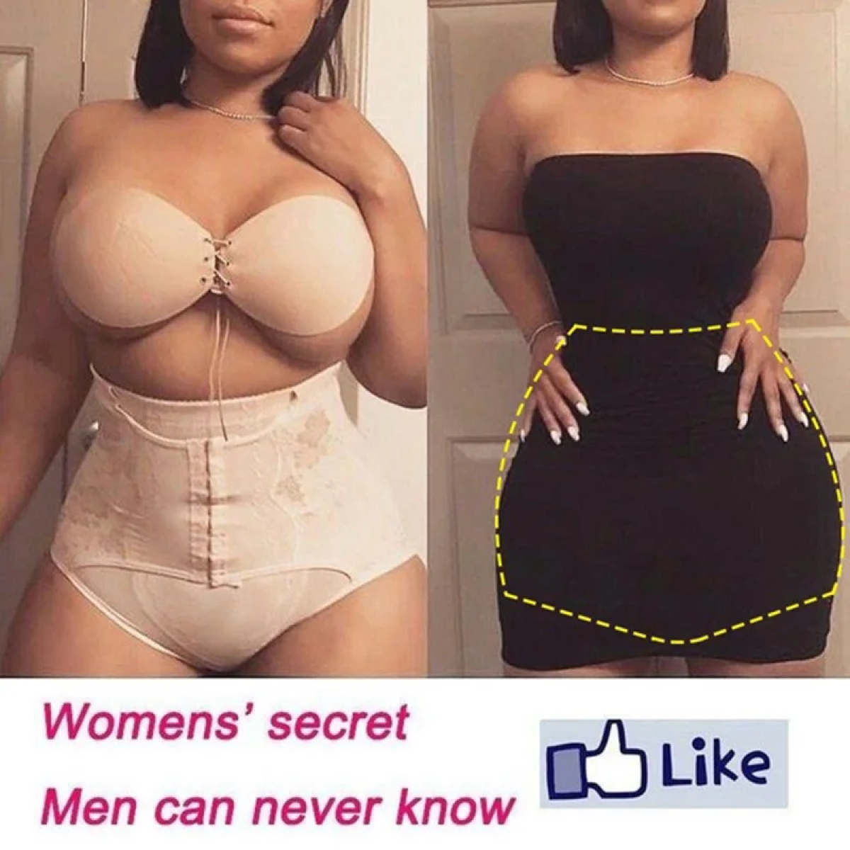 Ψηλόμεσο Εσώρουχο αδυνατίσματος High Waist Body Shaping Pants - Μαύρο M