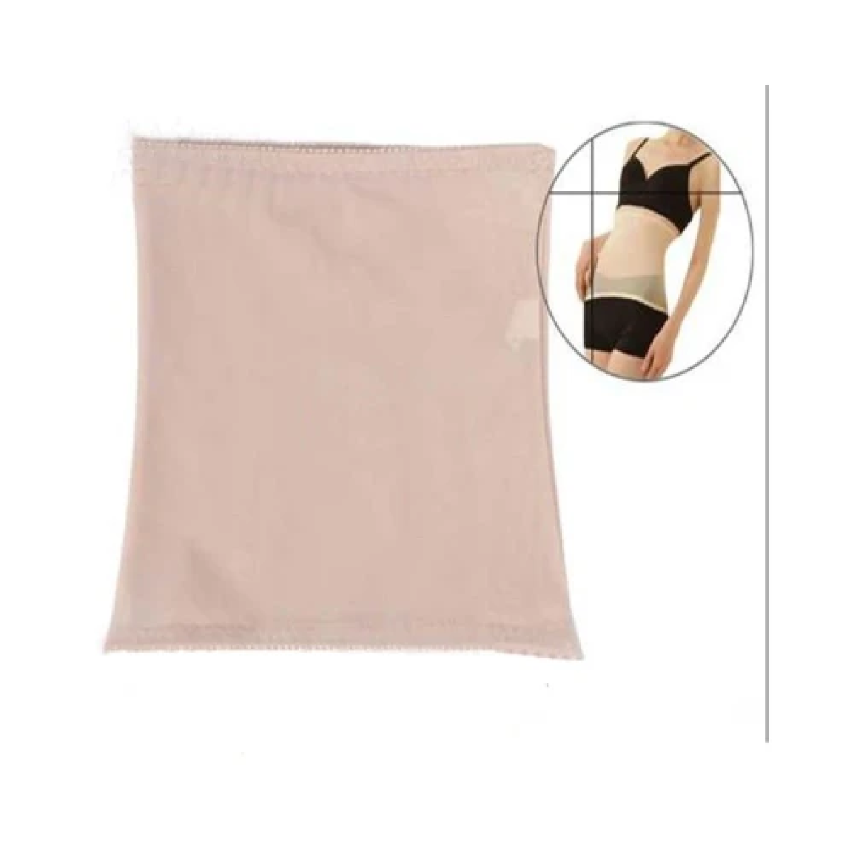 Ημιδιάφανη Ζώνη σύσφιξης κοιλιάς Taping Waist Shaper - Μπεζ M