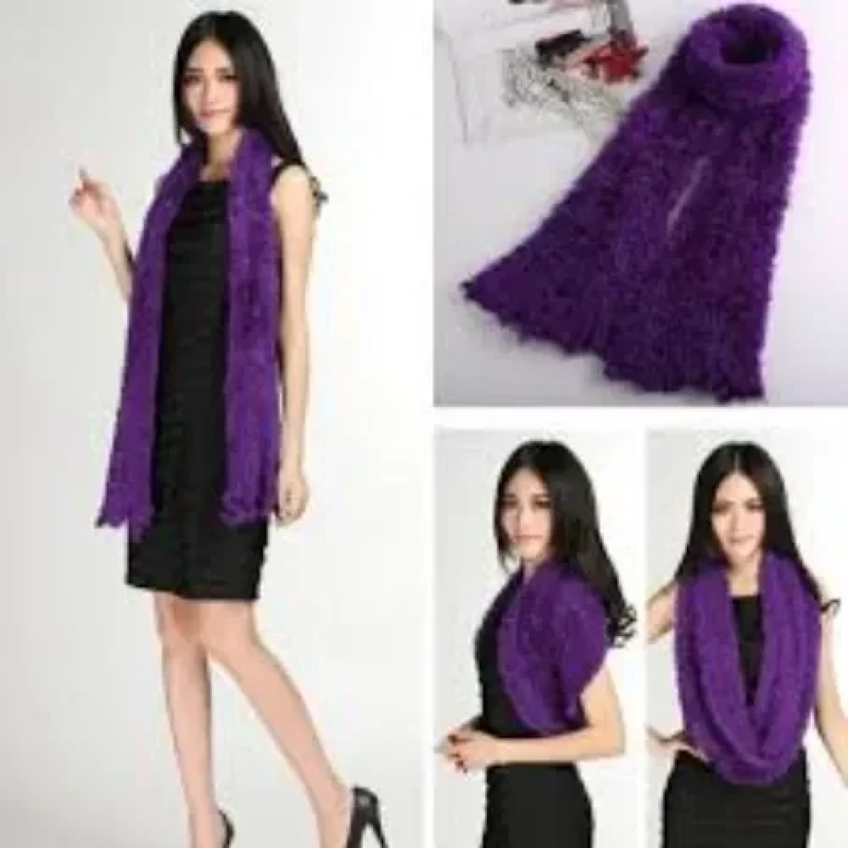 Μαγικό Κασκόλ που φοριέται με 18 τρόπους Magic Scarf - Μωβ