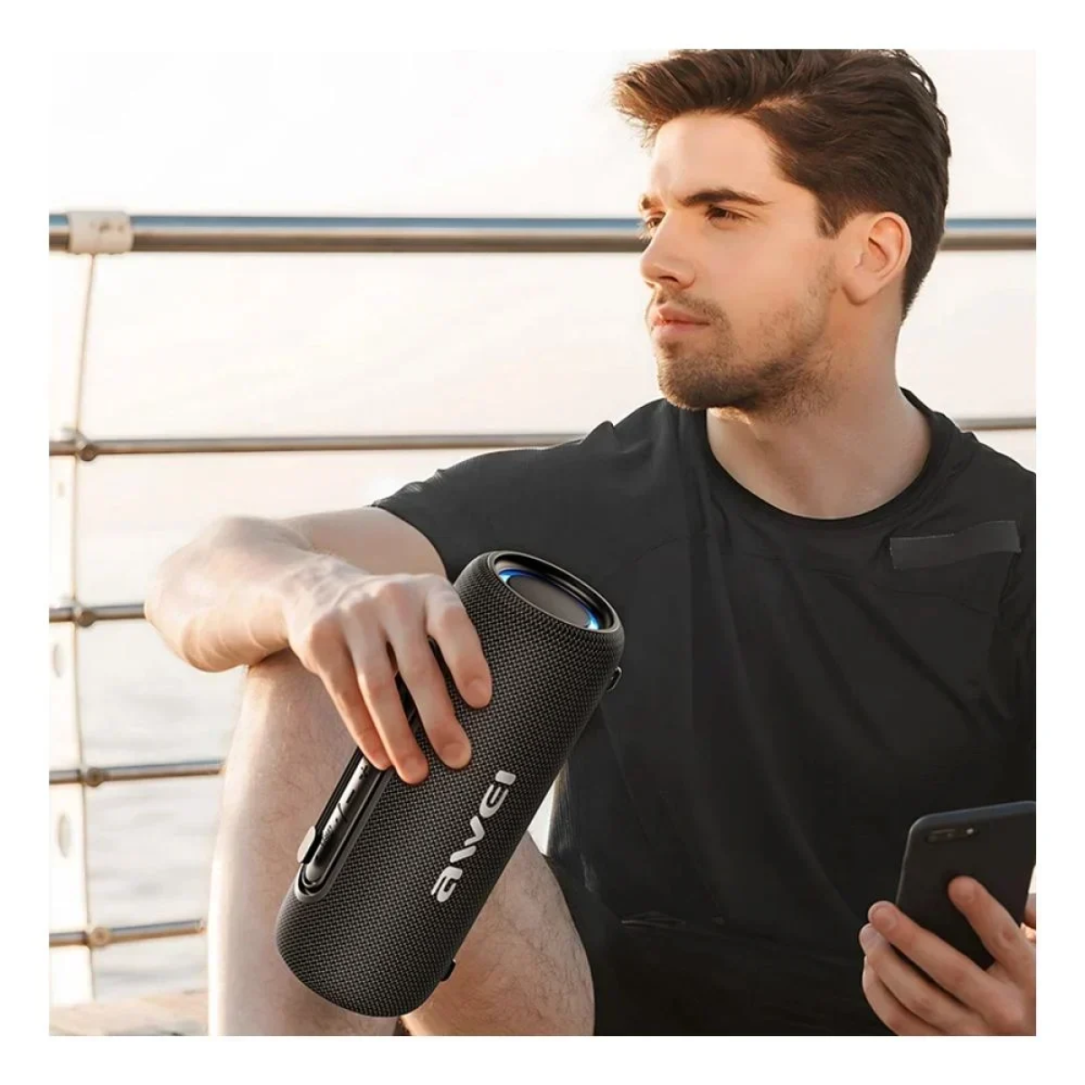 Αδιάβροχο Bluetooth Ηχείο Subwoofer Awei KA8 - Μαύρο